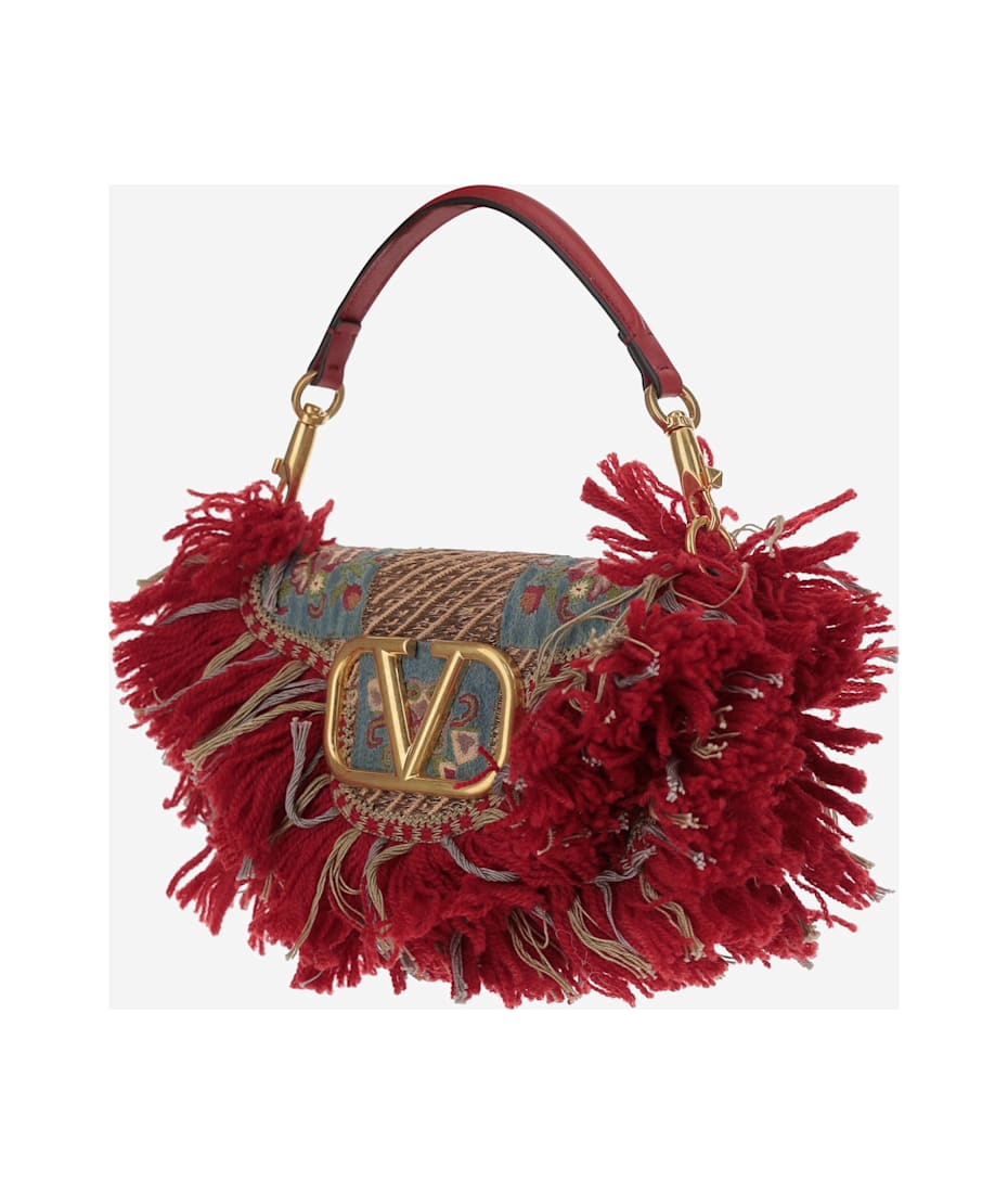 ハンドバッグ Valentino garavani loco embroidered logo small shoulder bag Valentino Garavani Locò Embroidered Logo Small Shoulder Bag