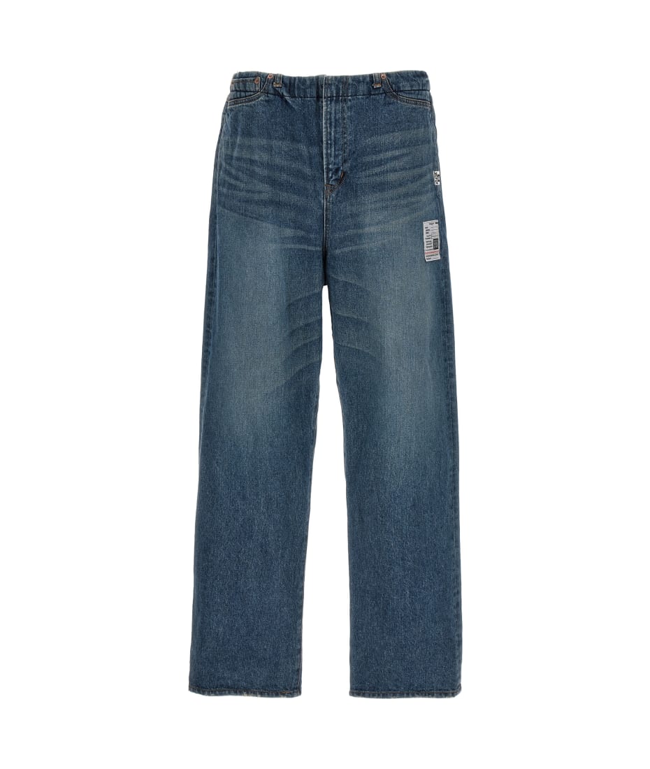 Denim Jeans With Elastic Waistband