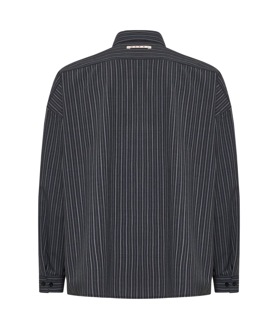 【NOICE】 M STRIPED WOOL WESTERN SHIRT /追跡付 Marni Striped Collared Long-sleeved Shirt | italist, ALWAYS