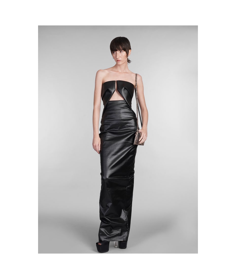 【関税込み】rick owens Prong Gown' dress Rick Owens Prong Gown in Gunmetal | FWRD