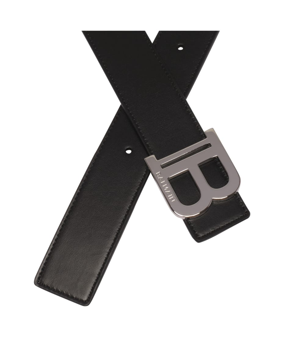 Balmain Leather Belt - Black