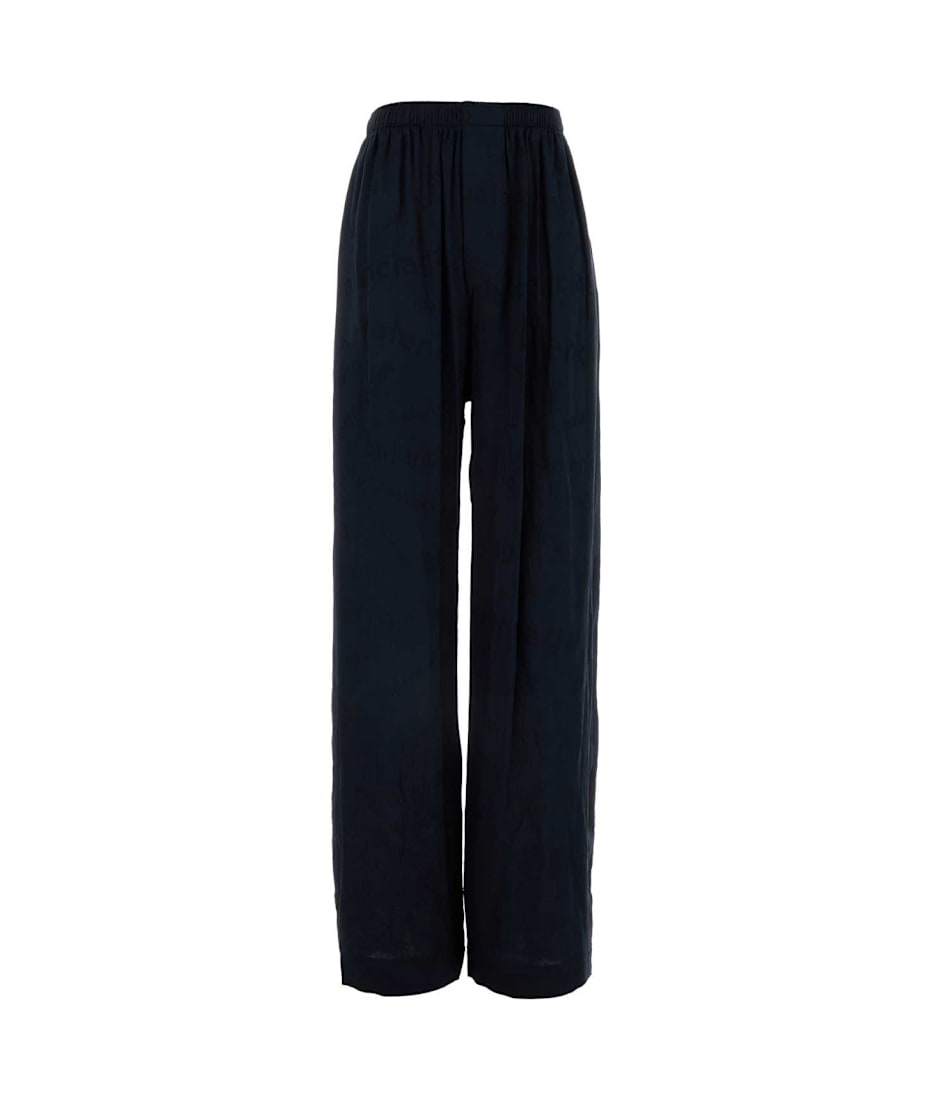 パンツ BALENCIAGA Midnight blue silk pyjama pant Balenciaga Midnight Blue Silk Pyjama Pant – LOZURI®