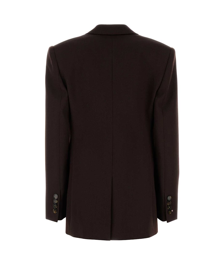 ジャケット STELLA MCCARTNEY BROWN WOOL BLAZER Women Dark chocolate brown Double Breasted Wool Blazer