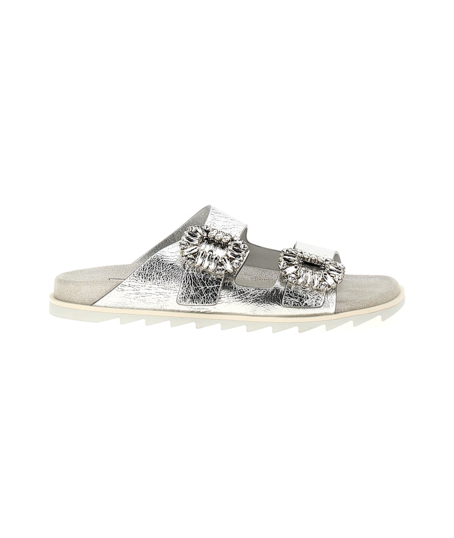 Roger Vivier Slidy Viv Rhinestone Sandals | italist, ALWAYS