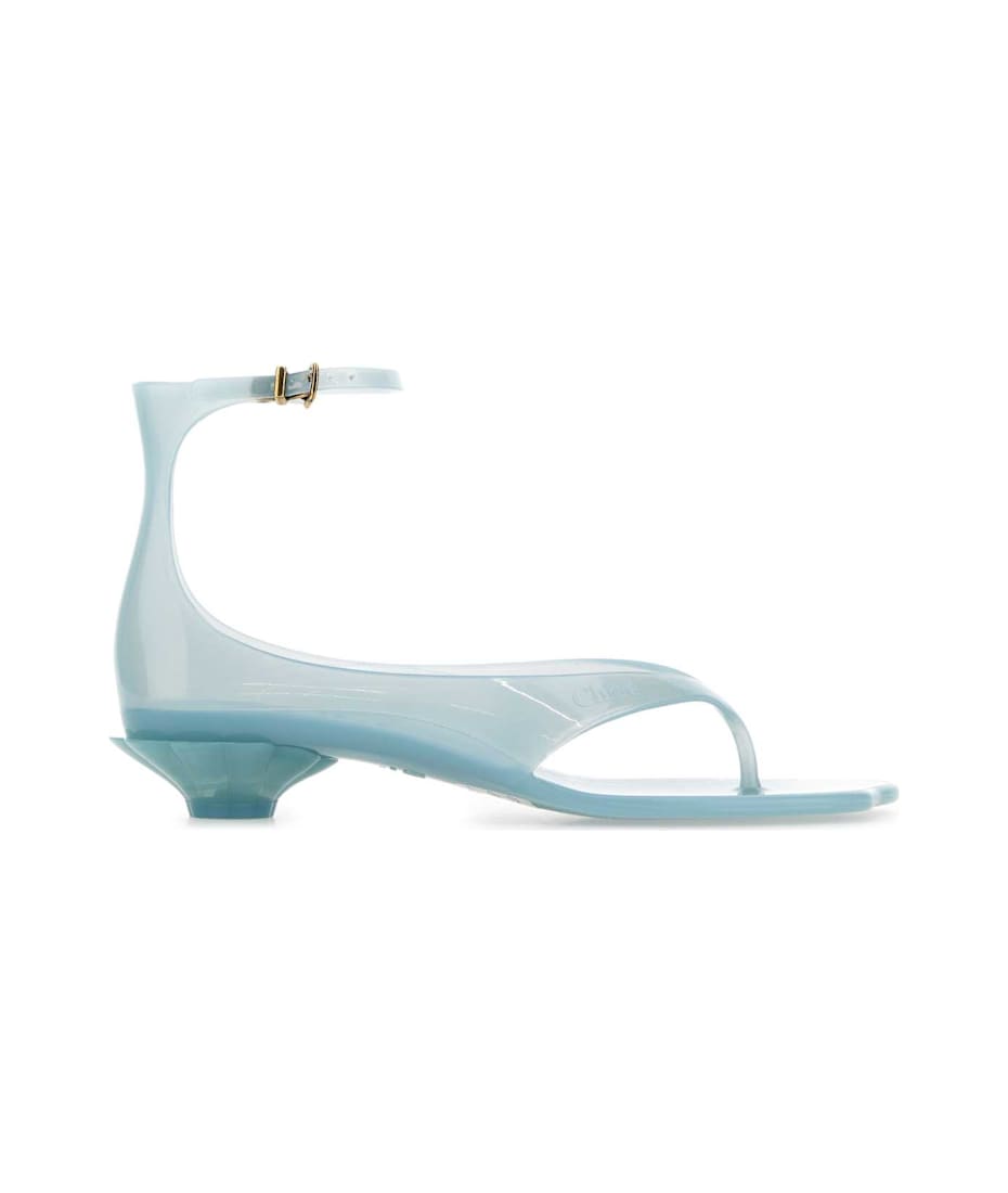 サンダル・ミュール CHLOE Pastel Light-Blue Tpu Chlo?? Jelly Thong Sandals Chloé Pastel Light-blue Tpu Chloã© Jelly Thong Sandals