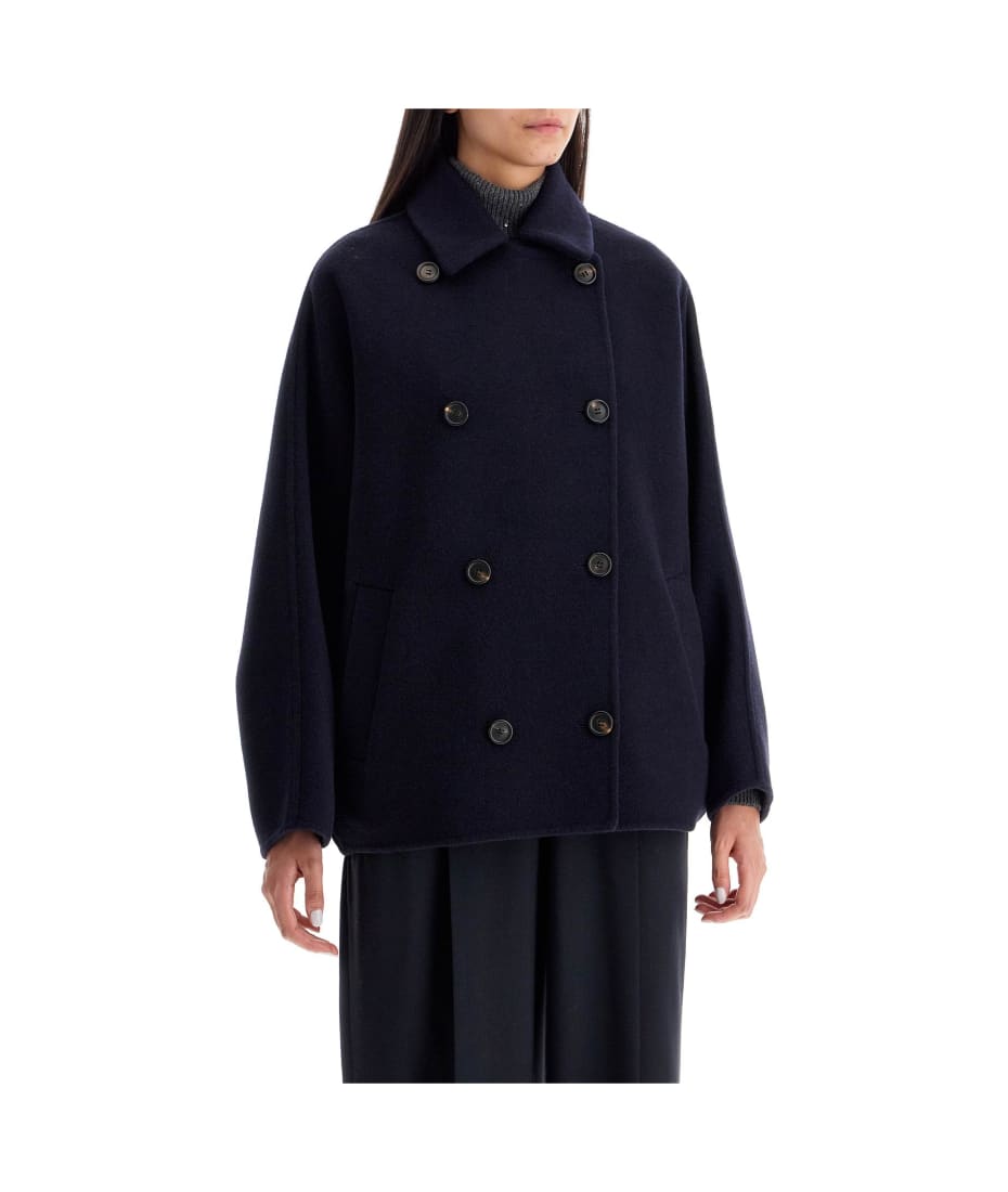 【BRUNELLO CUCINELLI 】double cloth caban coat Brunello Cucinelli Double Cloth Caban Coat - Blue