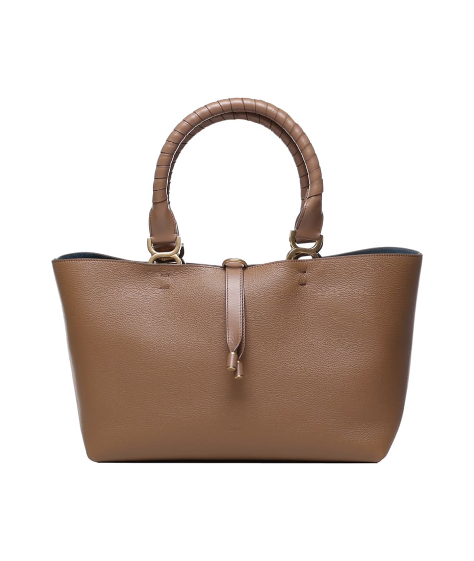 Marcie Small Tote Bag in Brown - Chloe