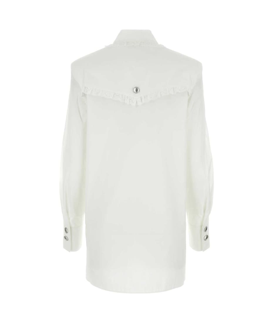 Tシャツ・カットソー ALESSANDRA RICH White poplin shirt dress Alessandra Rich White Poplin Shirt Dress | italist