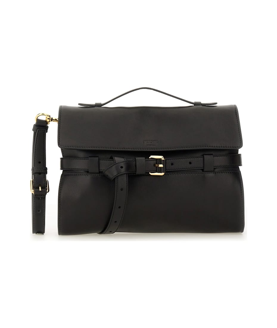 【MOSCHINO】タイミー クラッチ ナッパ Moschino Nappa Leather