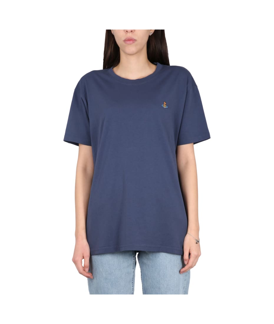 Vivienne Westwood T-shirt With Orb Embroidery | ALWAYS LIKE A SALE