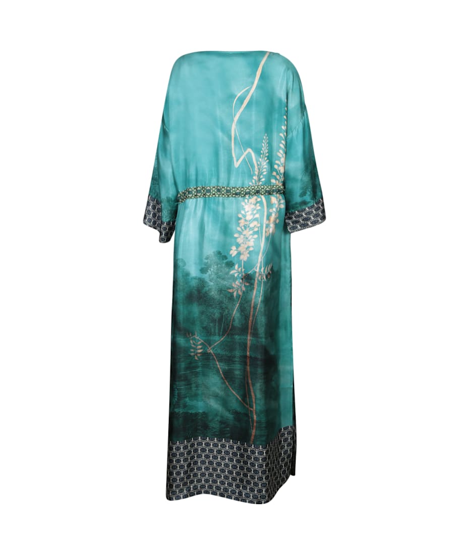 ワンピース PIERRE LOUIS MASCIA Women Dresses ALOES AB12178 514930 Blue ALOE Dress Silk in AQUAMARINE | Pierre-Louis Mascia®