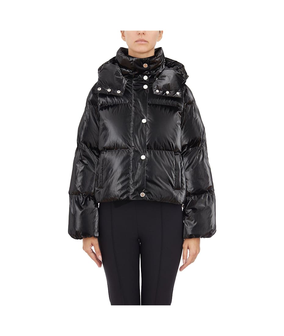 Metallic Cropped Down Jacket Elisabetta Franchi | italist, ALWAYS