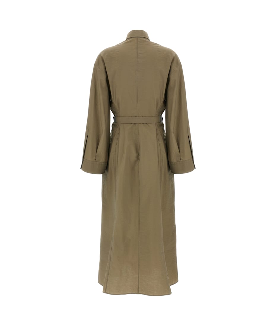 【BRUNELLO CUCINELLI】COTTON TECHNO CHEMISIER DRESS Brunello cucinelli Cotton techno chemisier dress available