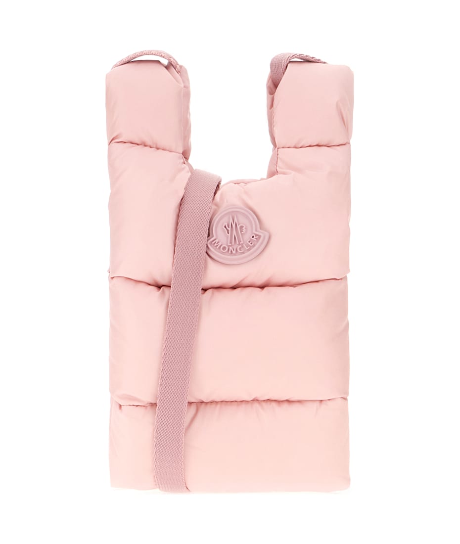 Moncler Pink Nylon Legere Crossbody Bag | italist