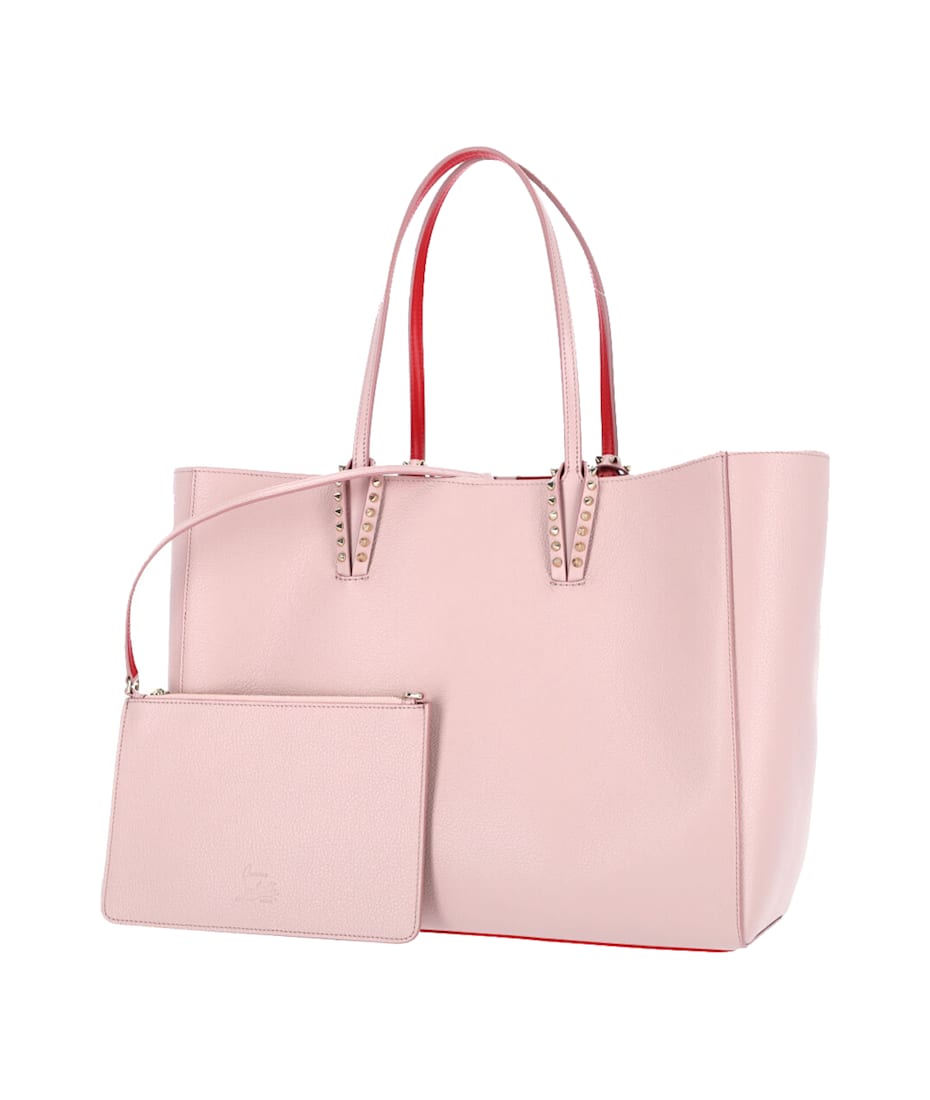 トートバッグ Christian Louboutin Cabata Large Tote Bag Cabata large - Tote bag - Calf leather and spikes - Bianco