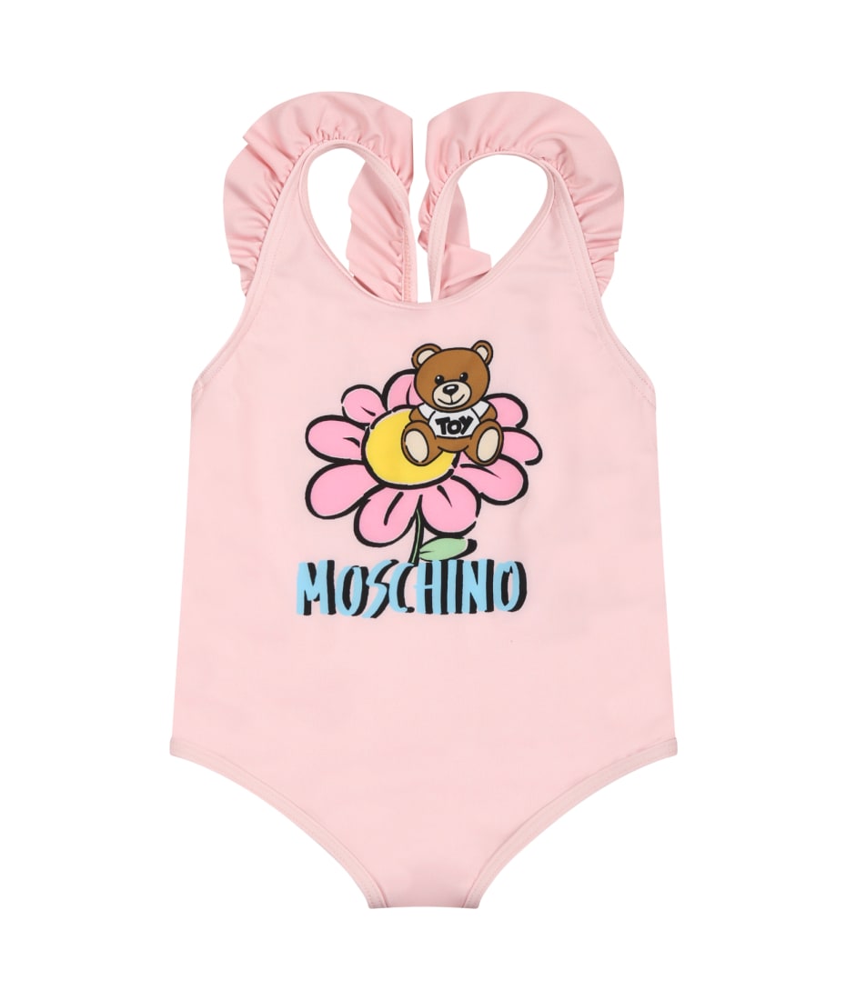 moschino pink swimsuit