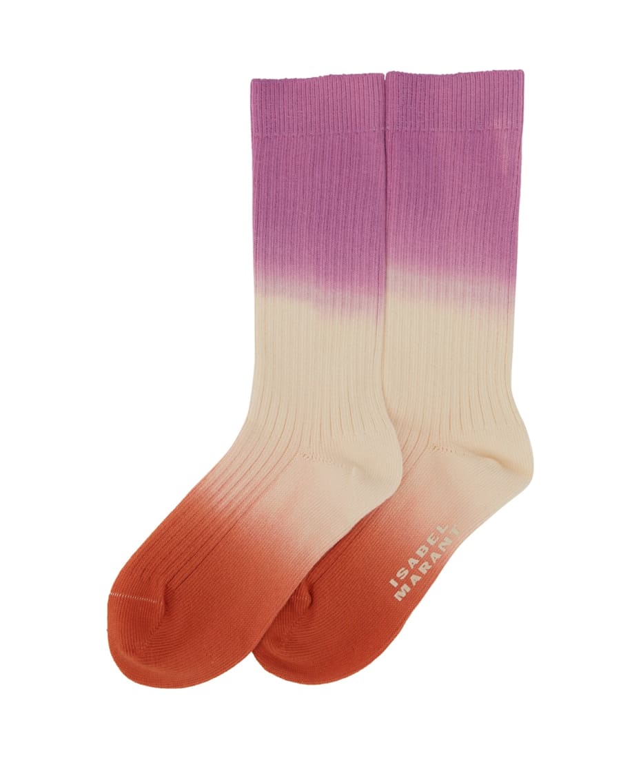 【関税&送料込】Isabel Marant Socks Mizia MIZIA SOCKS Man Light Blue/Blue | ISABEL MARANT Official