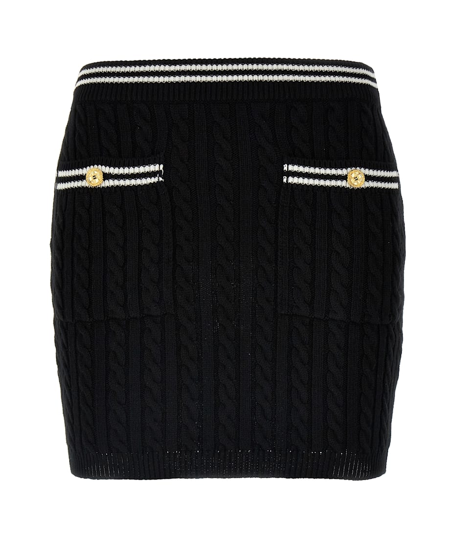 ミニスカート ALESSANDRA RICH Women Mini Skirts FABX3687K4264 0091 Black Alessandra Rich Low Rise Leather Mini Skirt in Brown | FWRD
