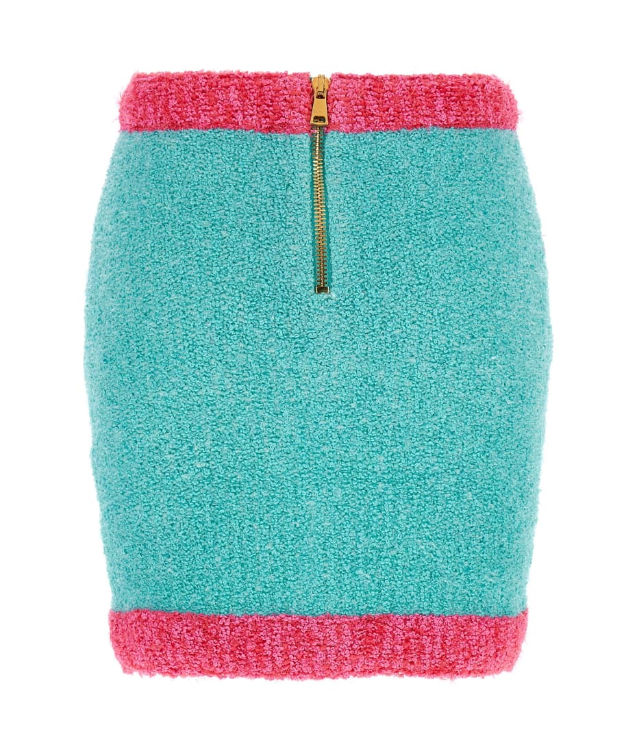 【送料&関税込】Balmain leone Button Two-tone Skirt Balmain 'leone' Button Two-tone Skirt | italist