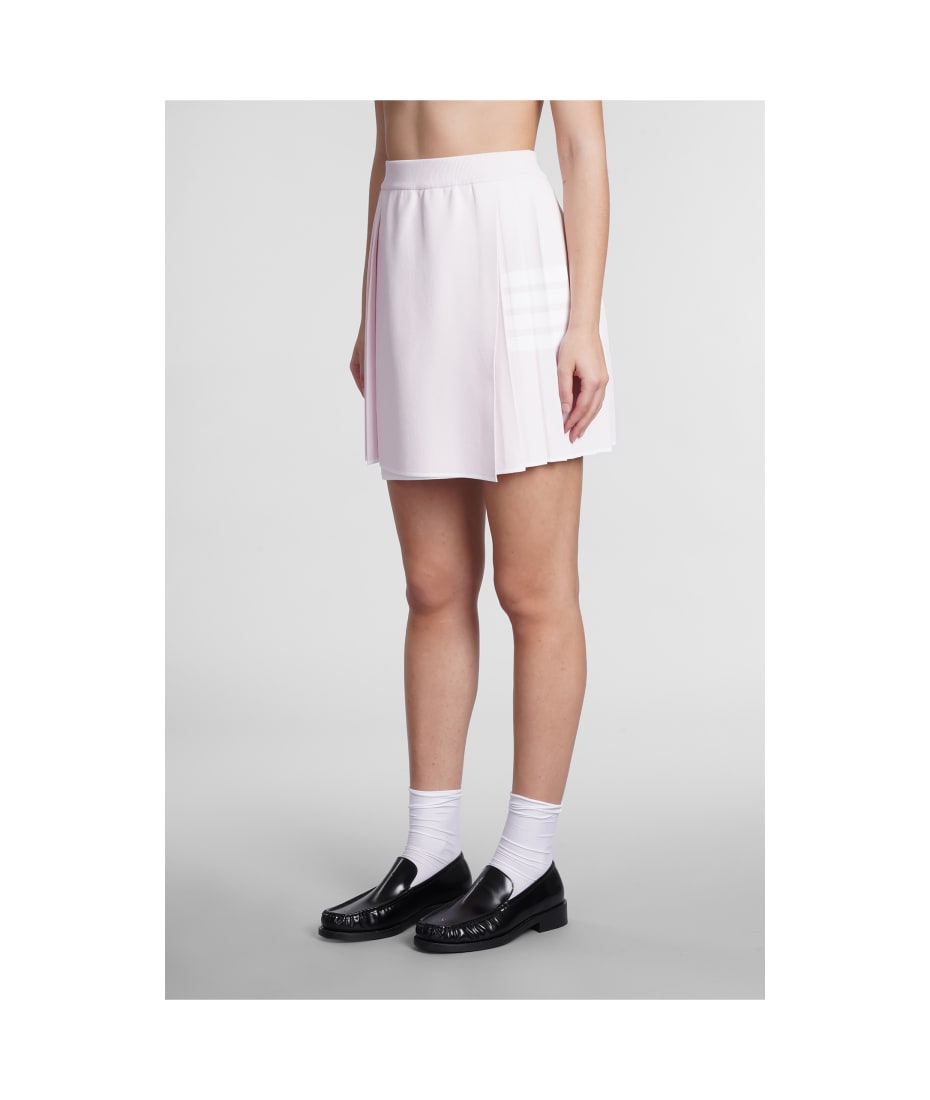 ミニスカート Thom Browne Pastel pink viscose blend mini skirt Thom Browne Pastel Pink Viscose Blend Mini Skirt | italist