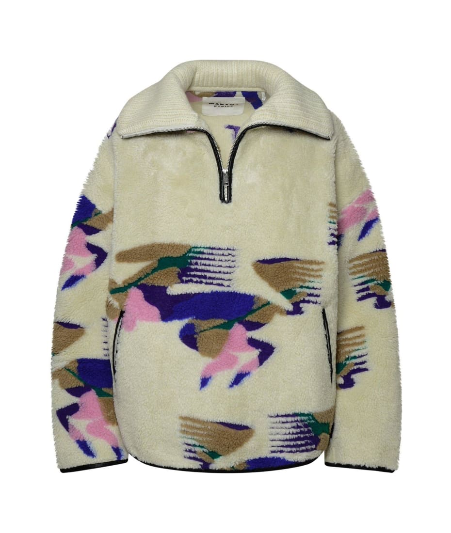 Isabel Marant Pattern-printed Fleece Jumper | italist, ALWAYS LIKE