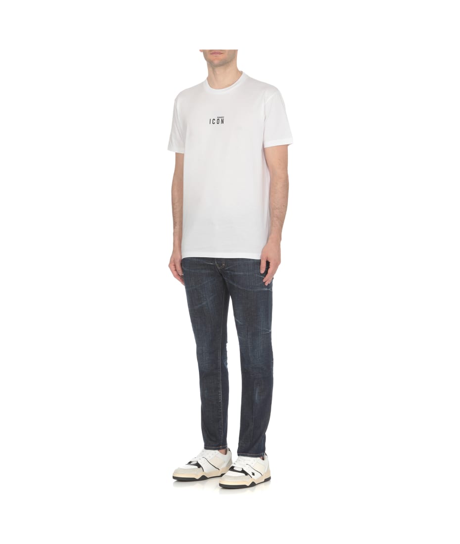 Tシャツ・カットソー D SQUARED2 FW23 White cotton t-shirt (S75GD0367S20694 100) DSQUARED2 Twin Pack Basic White T-Shirts S White | Amazon.com