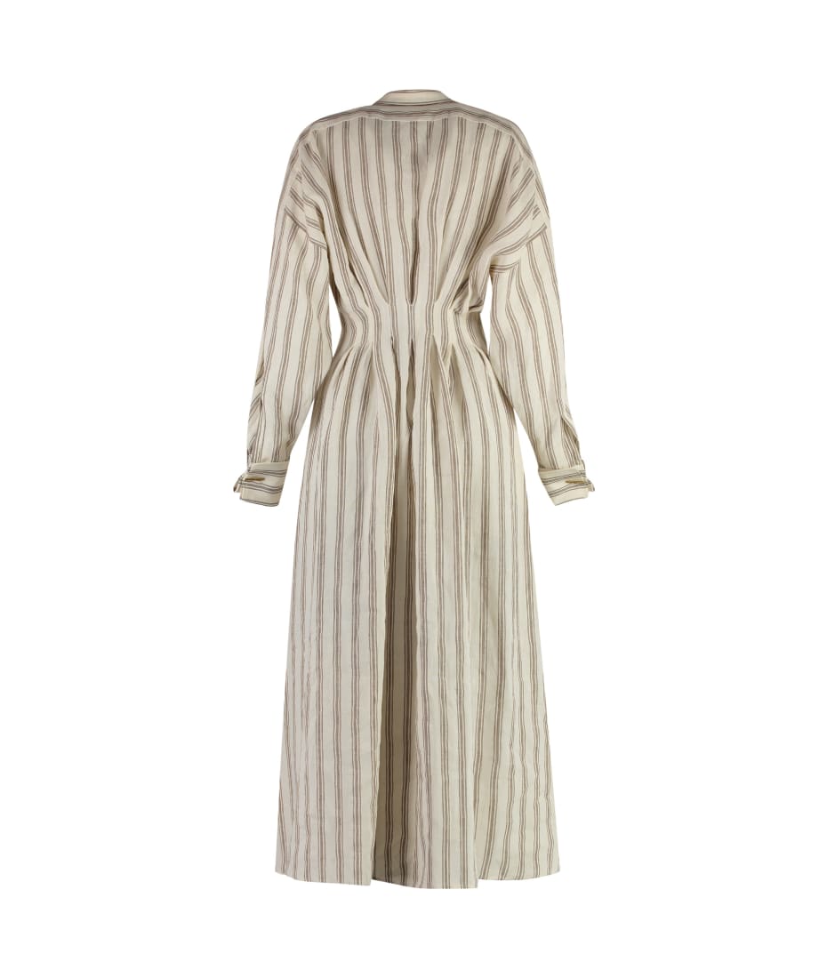 ☆DT☆入手困難☆上品Linen Long Dress/YOLE/MaxMara Max Mara Yole Shirtdress | italist