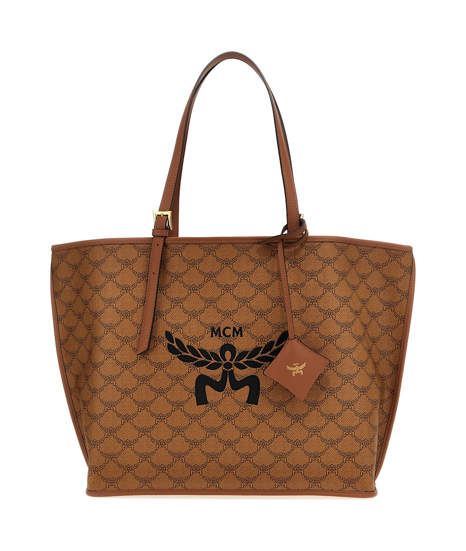 トートバッグ MCM PRINTED CANVAS HIMMEL MEDIUM SHOPPING BAG 0400020265699_BLACK?wid=830&