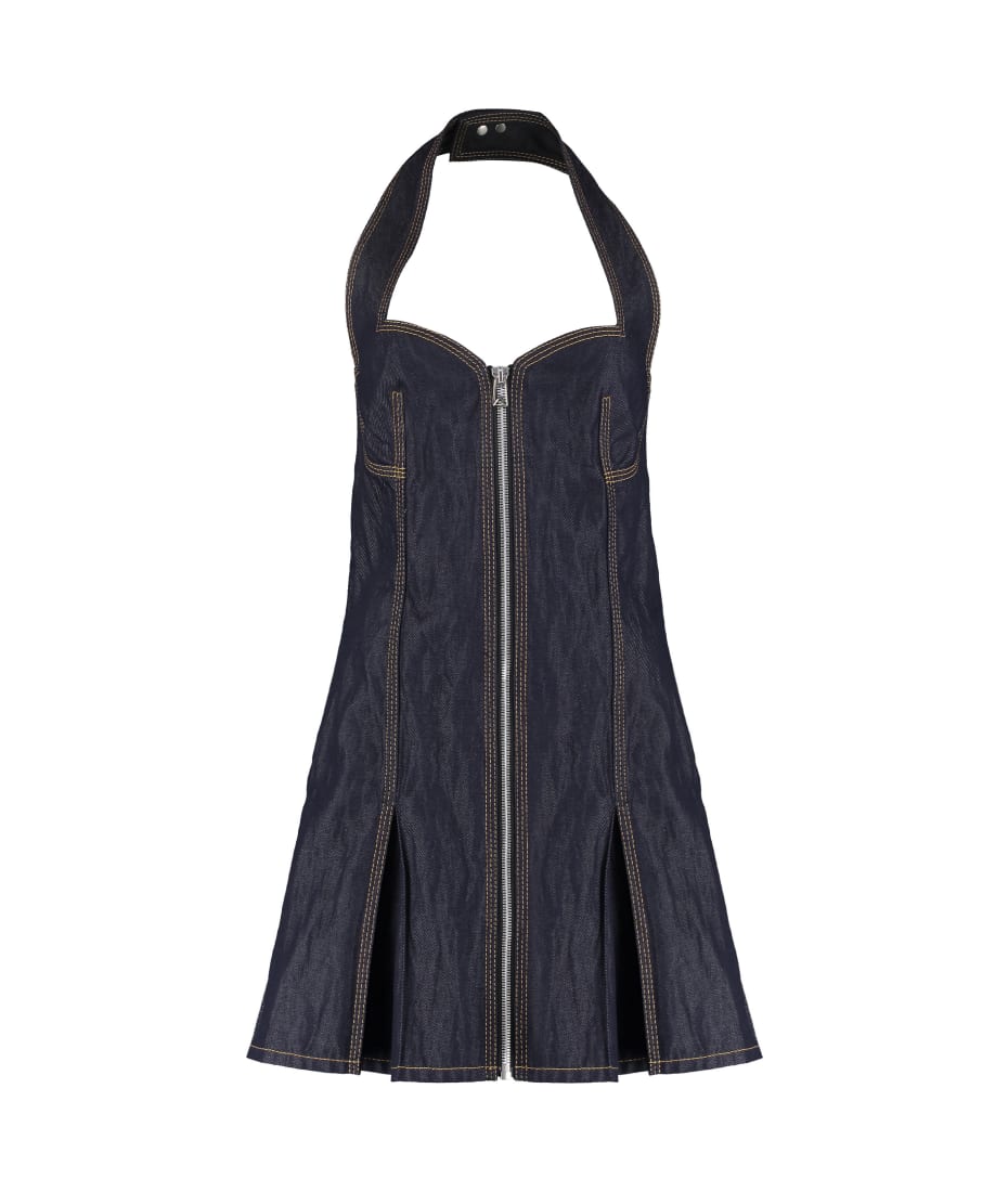 Bottega Veneta - Indigo Denim Twill Mini Dress | Mitchell Stores