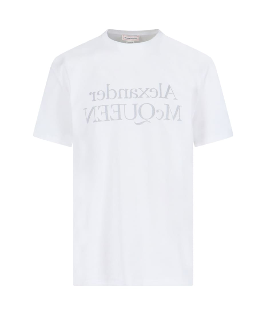 Alexander McQueen 'logo Riflesso' T-shirt | italist, ALWAYS LIKE A SALE