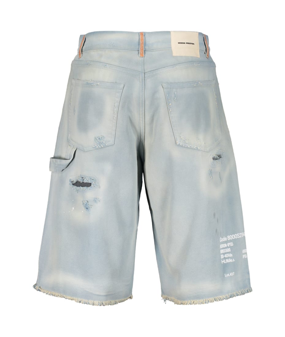 HERON PRESTON Denim Shorts | italist