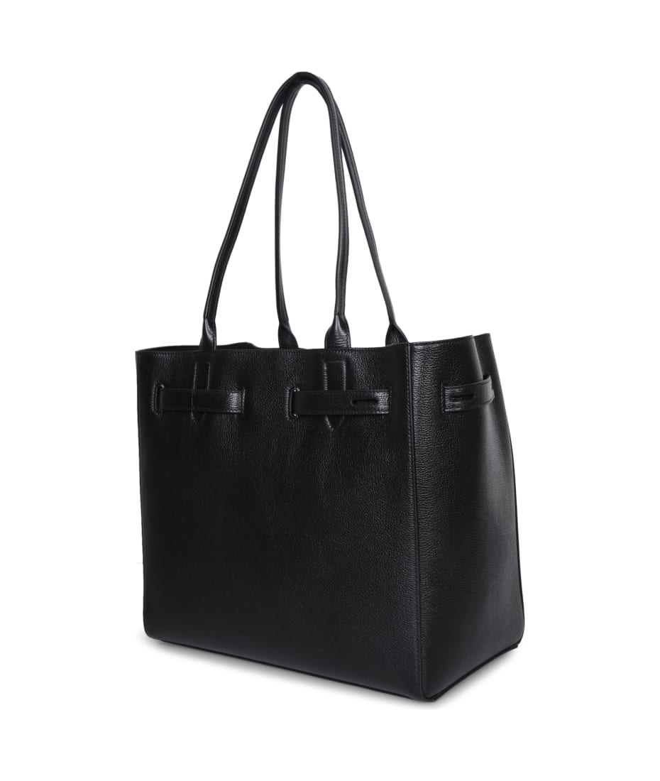 トートバッグ BLACK LEATHER (M) TOTES Tom Ford Black Medium Grain Tote Bag | italist