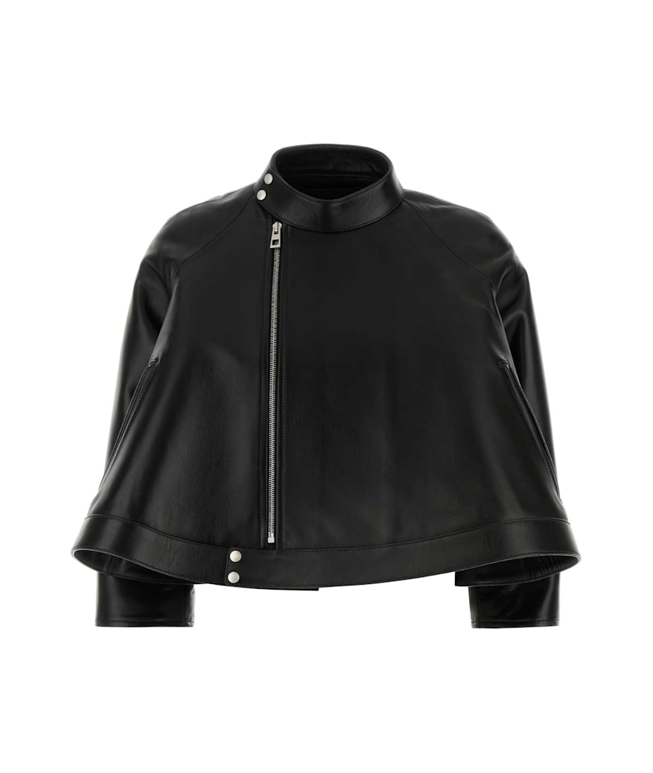 Loewe Black Leather Jacket | italist