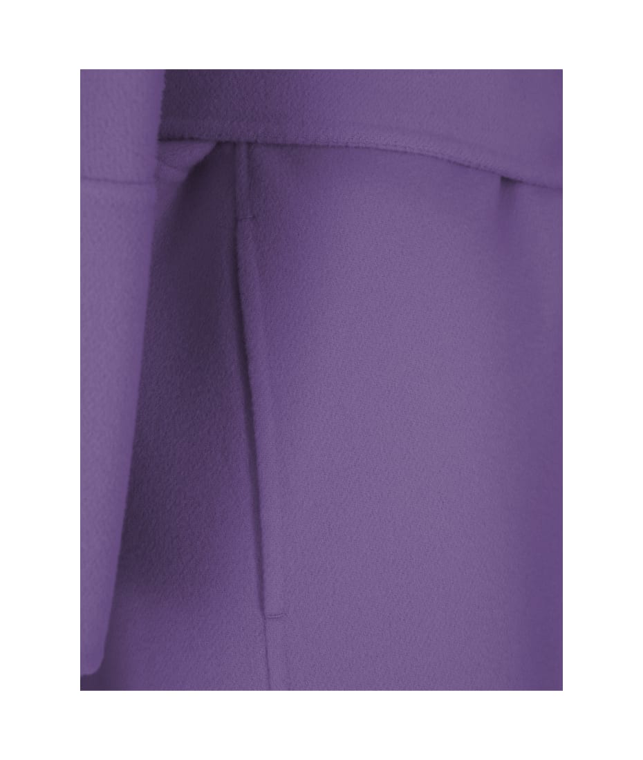 'S Max Mara Purple Arona Short Coat - Purple