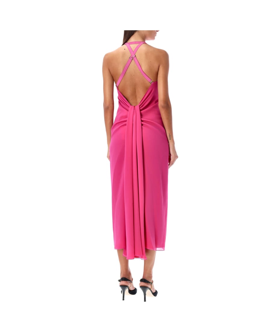 ワンピース FENDI FUCHSIA SILK DRESS Fendi Fuchsia Silk Dress | italist