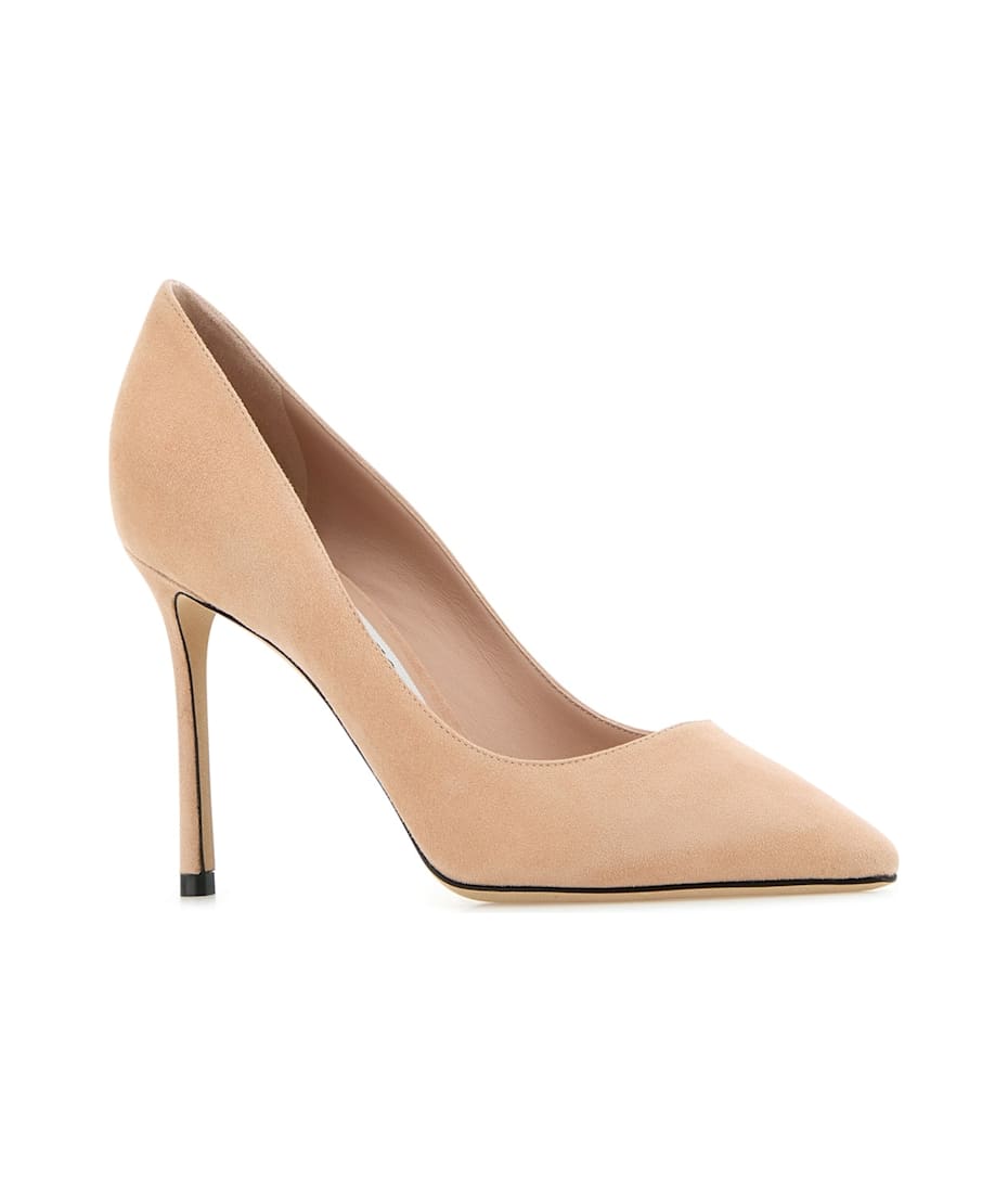 ◆正規品・新品◆Jimmy Choo Skin Pink Suede Romy 85 Pumps Jimmy Choo Romy 85 Suede Pump | OLIVELA