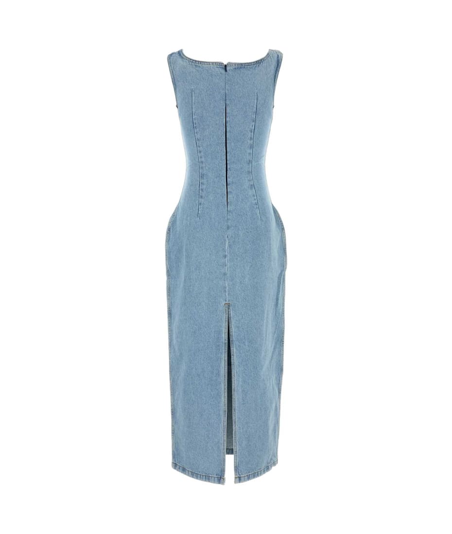 ワンピース MAGDA BUTRYM DRESS (307725 LIGHTBLUE) Flower bra jersey midi dress in light blue