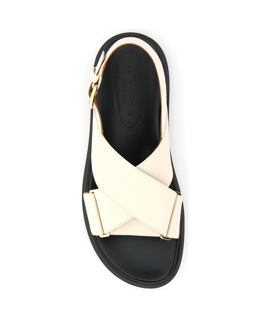 【送料&関税込】Marni Ivory Leather Sandals Marni Ivory Leather Sandals | italist