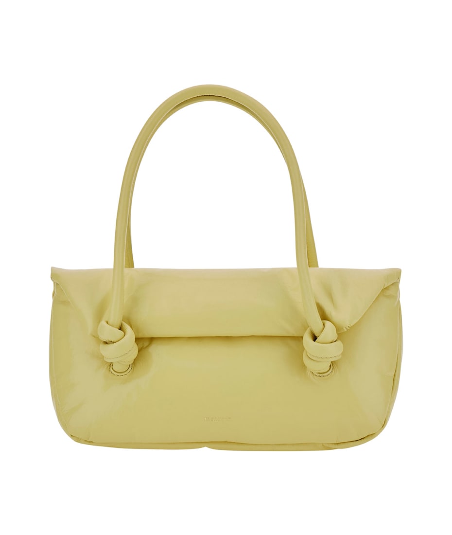 【関税&送料込み】Jil Sander 'Knot Small' Yellow Shoulder Jil Sander 'knot Small' Yellow Shoulder Bag With Laminated