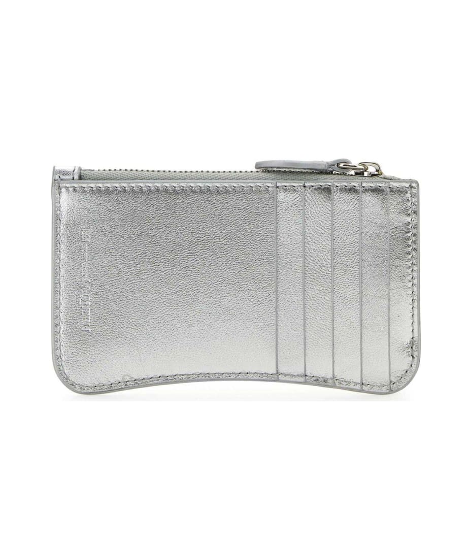 財布・小物その他 ALEXANDER MCQUEEN Silver Leather Card Holder Alexander McQueen Silver Leather Card Holder | italist