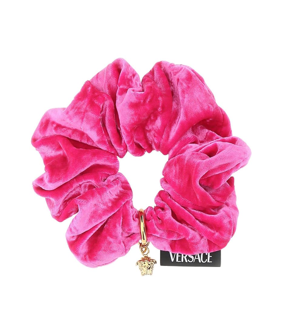 Versace Fuchsia Chenille Scrunchie italist