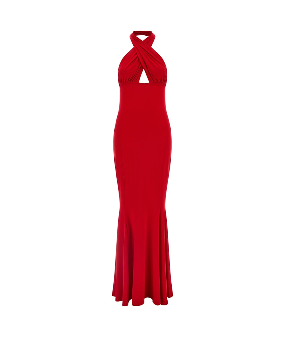 Norma Kamali 'cross Halter Fishtail' Dress | italist, ALWAYS LIKE A SALE