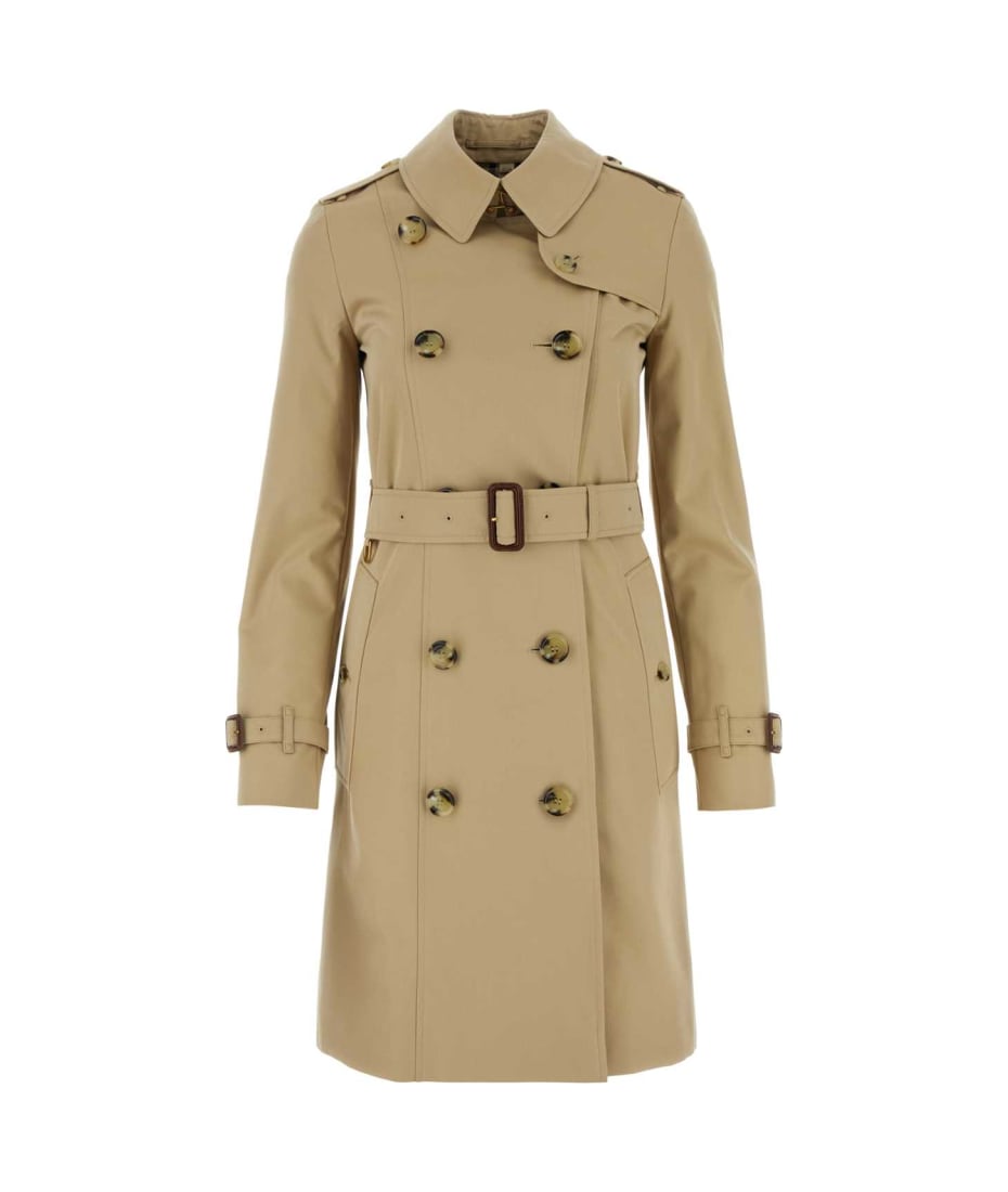 トレンチコート BURBERRY Beige Gabardine Heritage Chelsea Trench Coat Burberry Beige Gabardine Heritage Chelsea Trench Coat