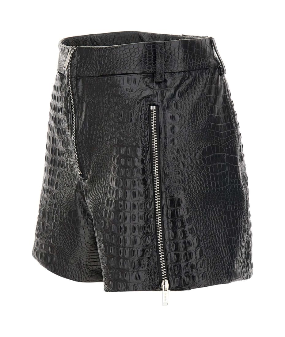 Iceberg Eco-leather Shorts - BLACK