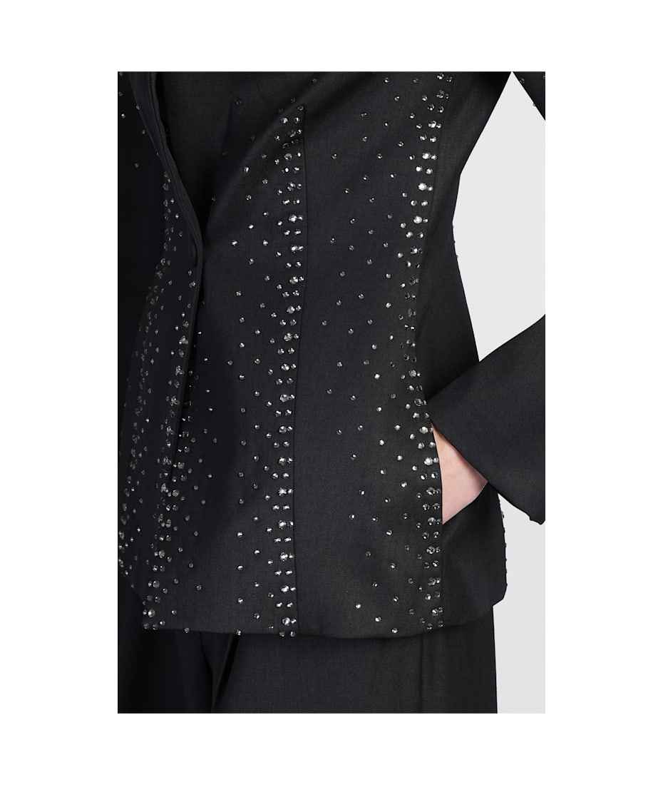 The Attico Blazer In Black Wool | italist