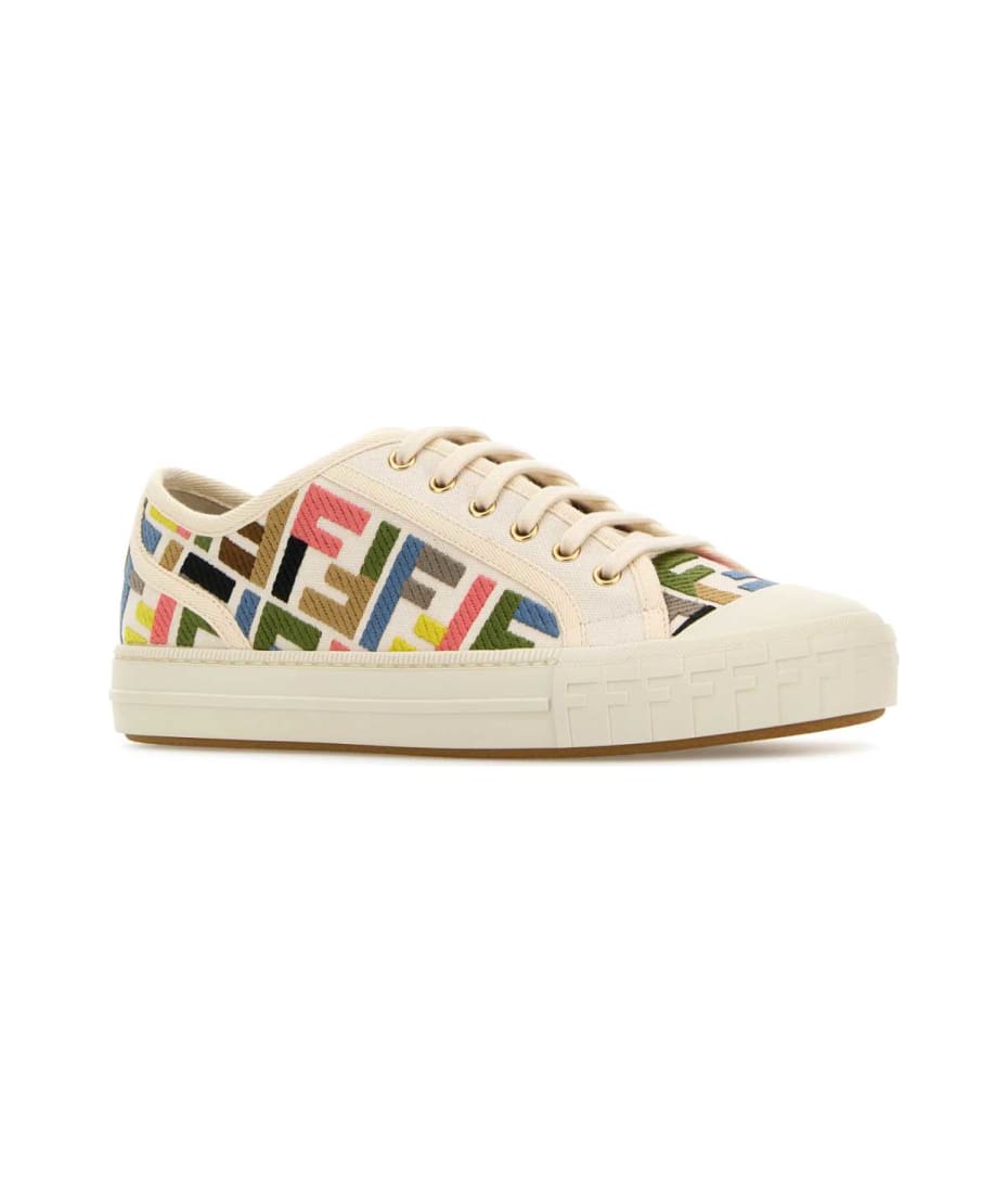 スニーカー FENDI Embroidered canvas Domino sneakers (8E8325ARIV F1SZE) Embroidered canvas Domino sneakers – G&B