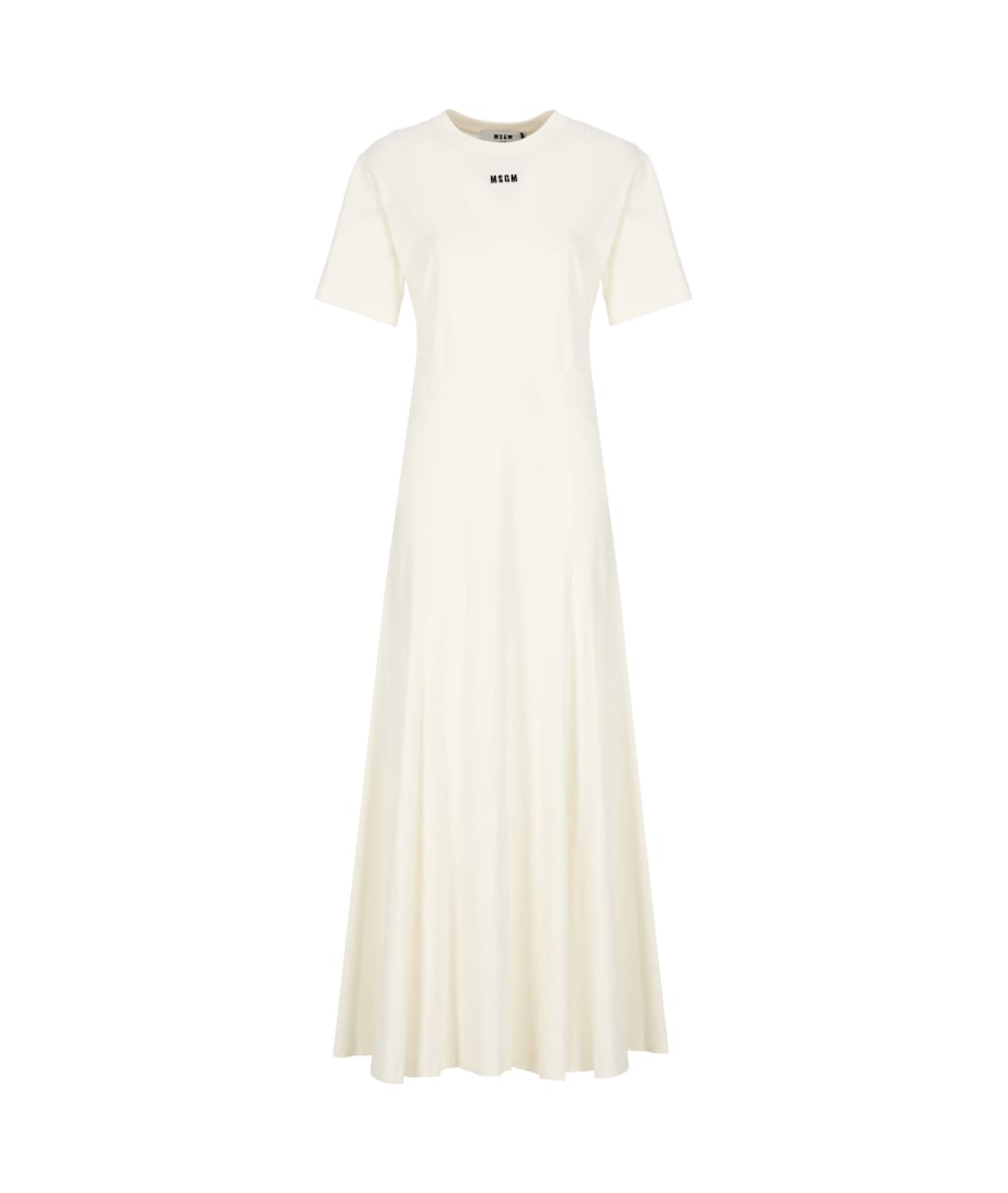 ワンピース Msgm Short Dress With Logo MSGM Dress With Logo | italist