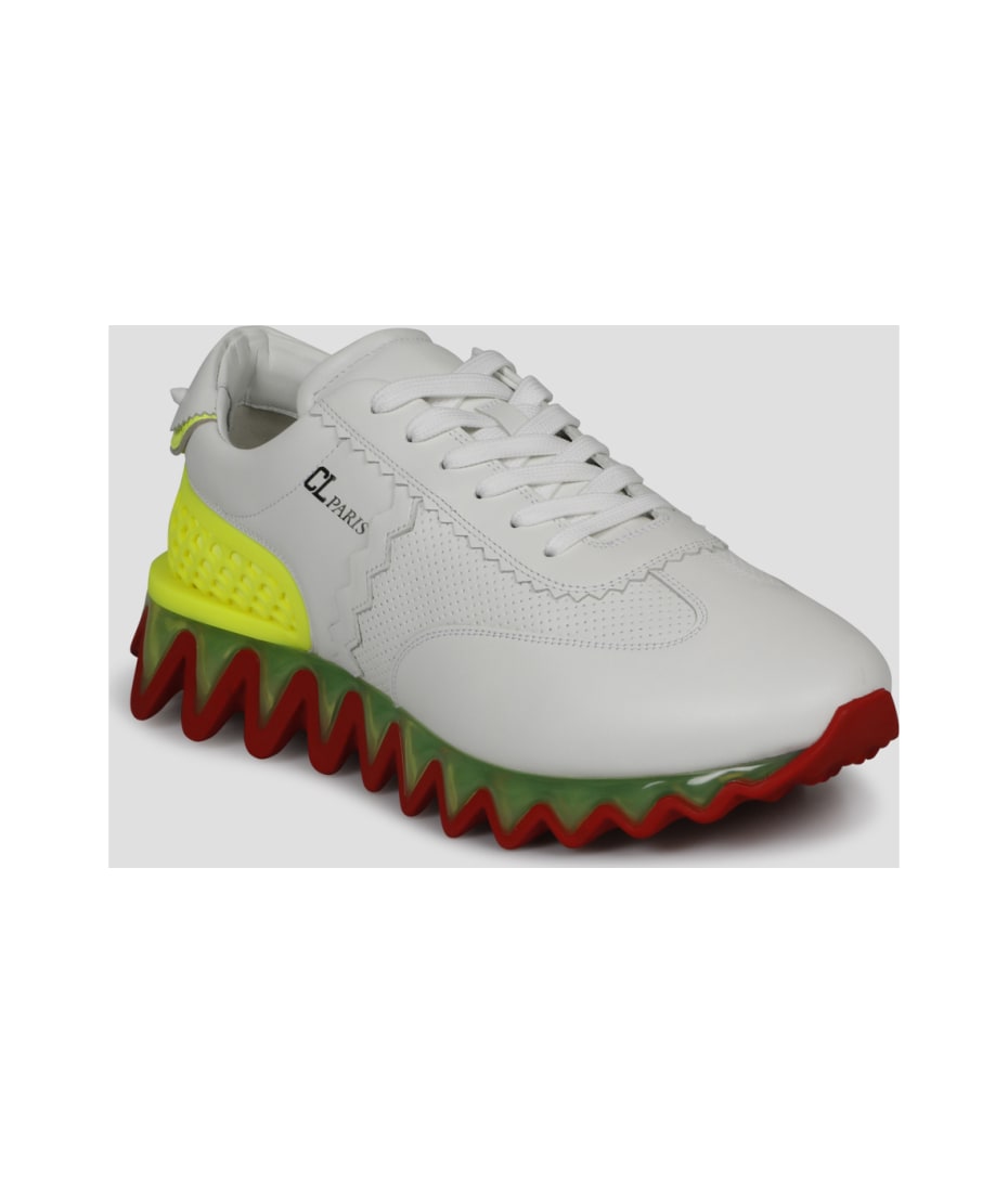 Christian Louboutin, Shoes, Christian Louboutin Loubishark Sneaker  Trainer Flat Beige White Sz 4