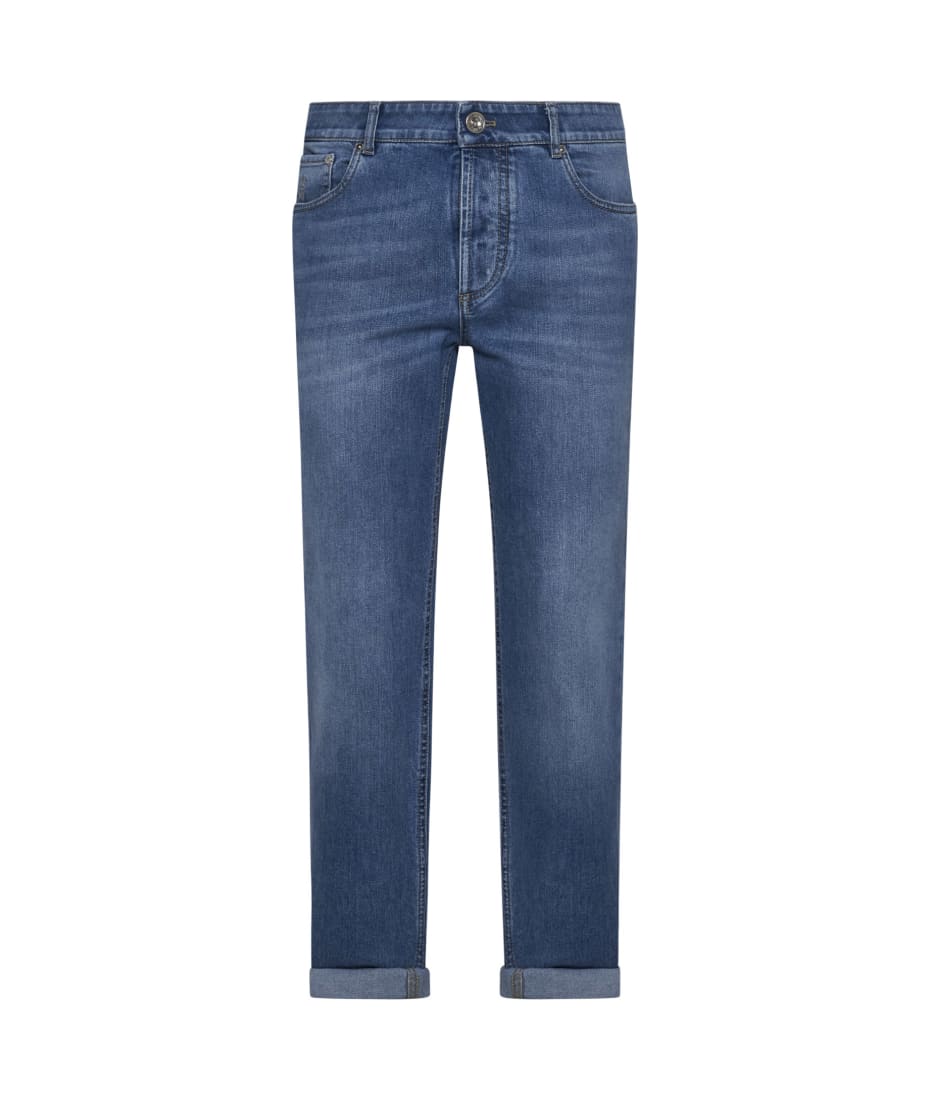 【関税＆送料込み】Brunello Cucinelli 'Monile' Jeans Brunello Cucinelli High-Rise Monili Wide-Leg Jeans