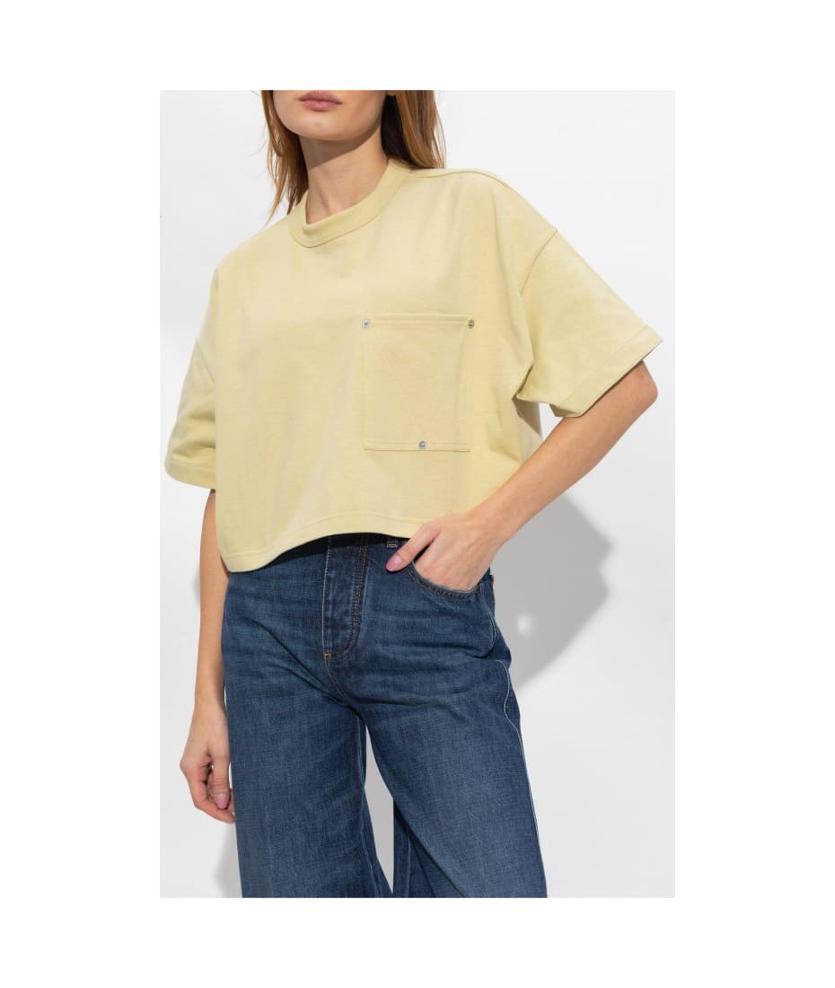 Bottega Veneta Pocket Detailed Cropped T-shirt | italist